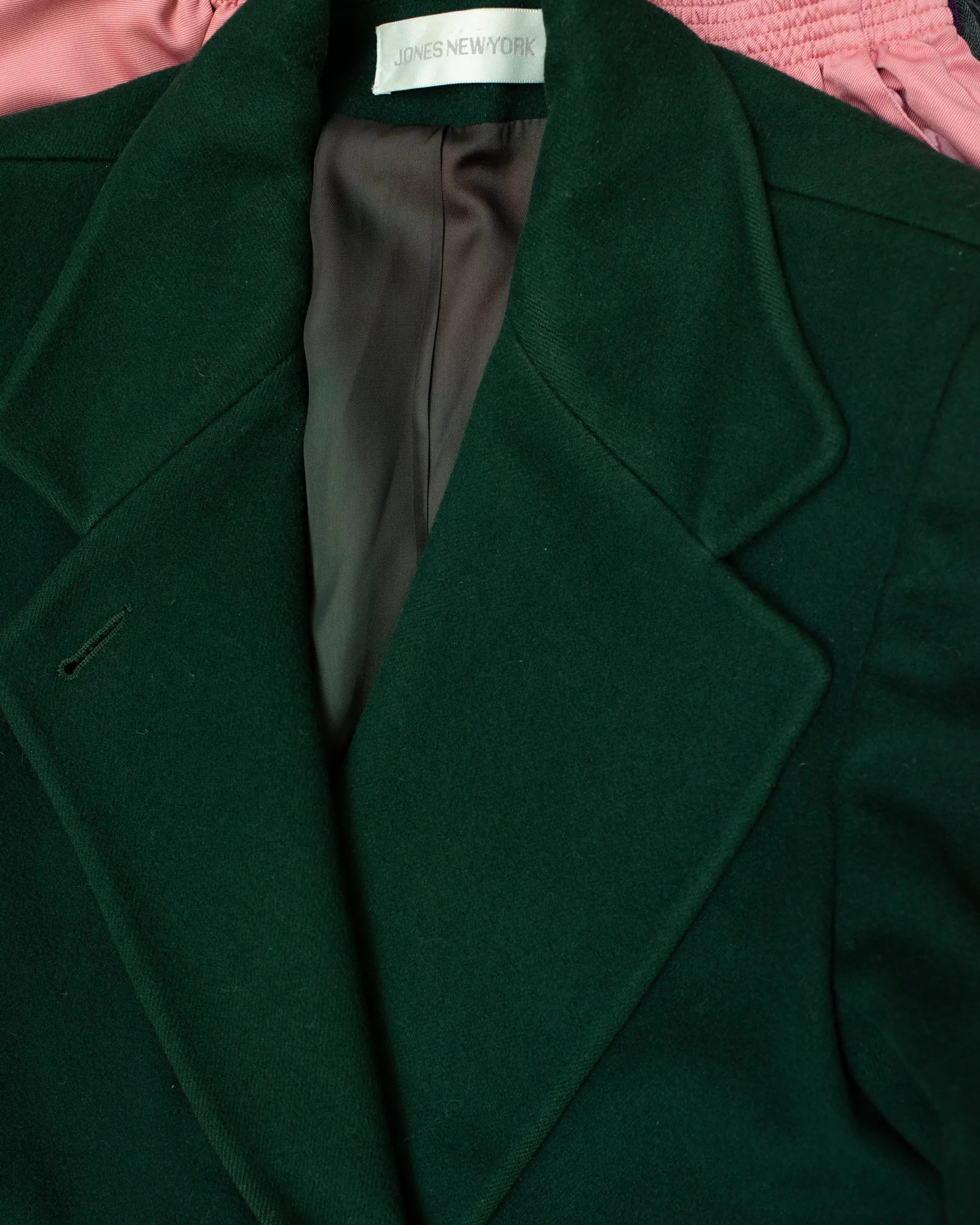 Vintage Forest Green Wool Coat (S-L)