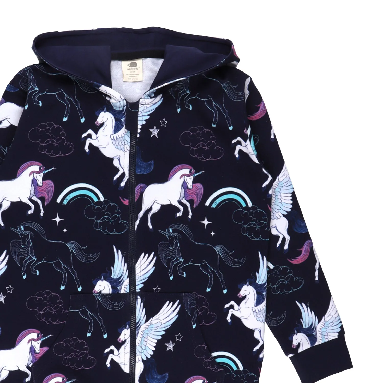 Walkiddy Unicorns & Pegasuses Zip Hoodie