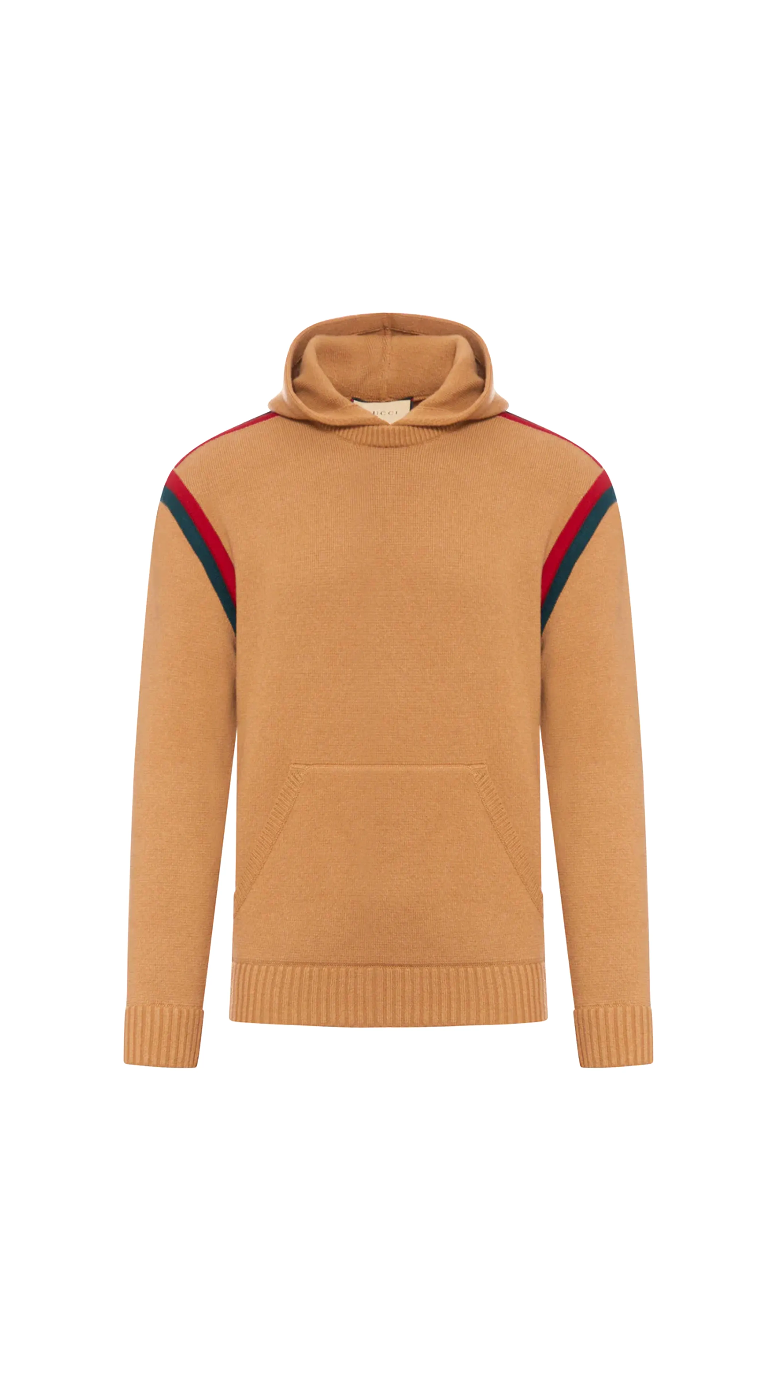 Web Wool Knit Hoodie - Sand