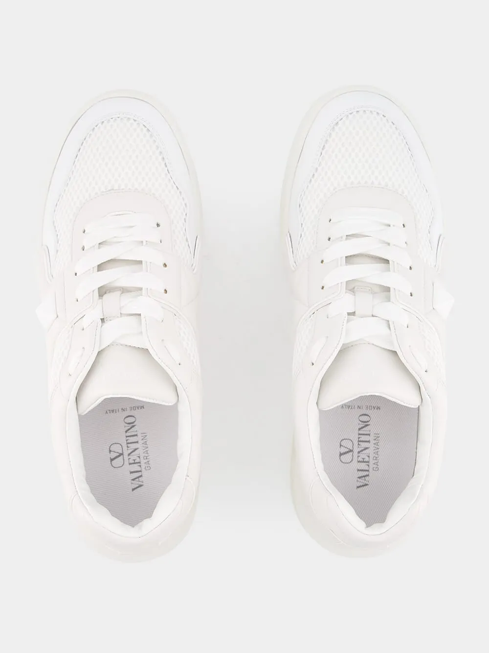 White One Stud Sneakers