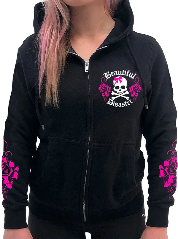 Women's Bella Rose Zip Hoodie