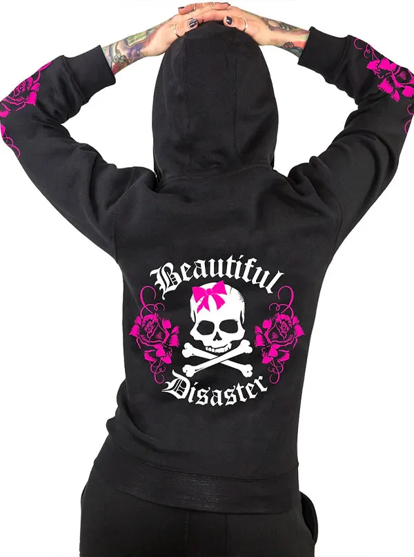 Women's Bella Rose Zip Hoodie