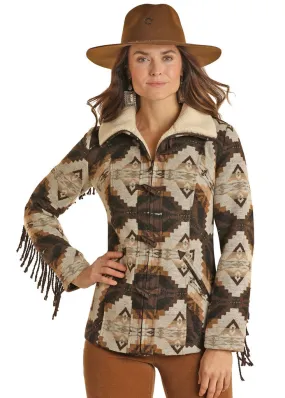 Women's Powder River Wool Coat w/ Fringe