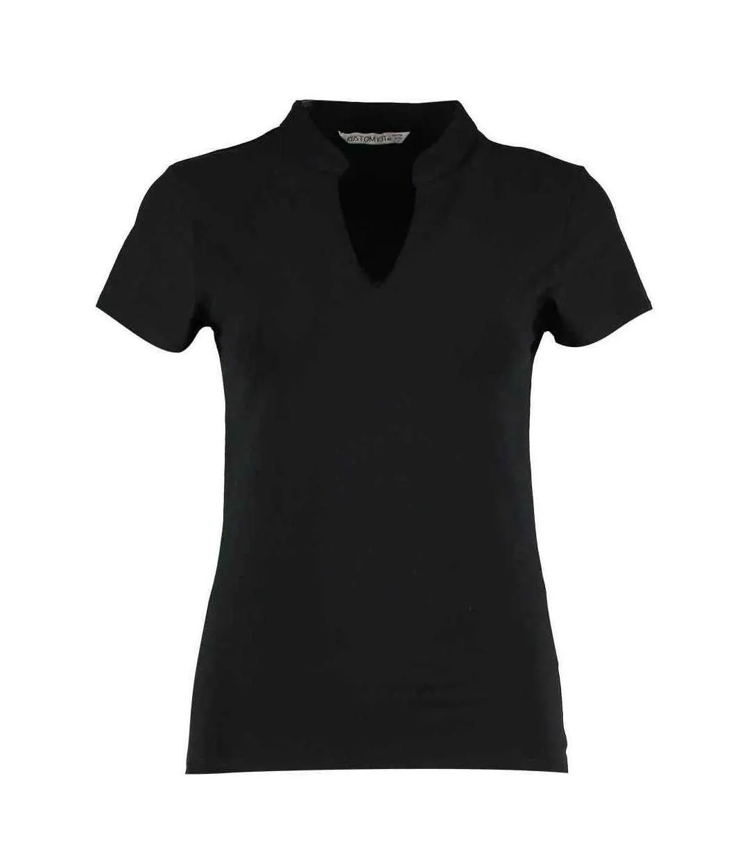 Womens/ladies corporate v neck top black Kustom Kit